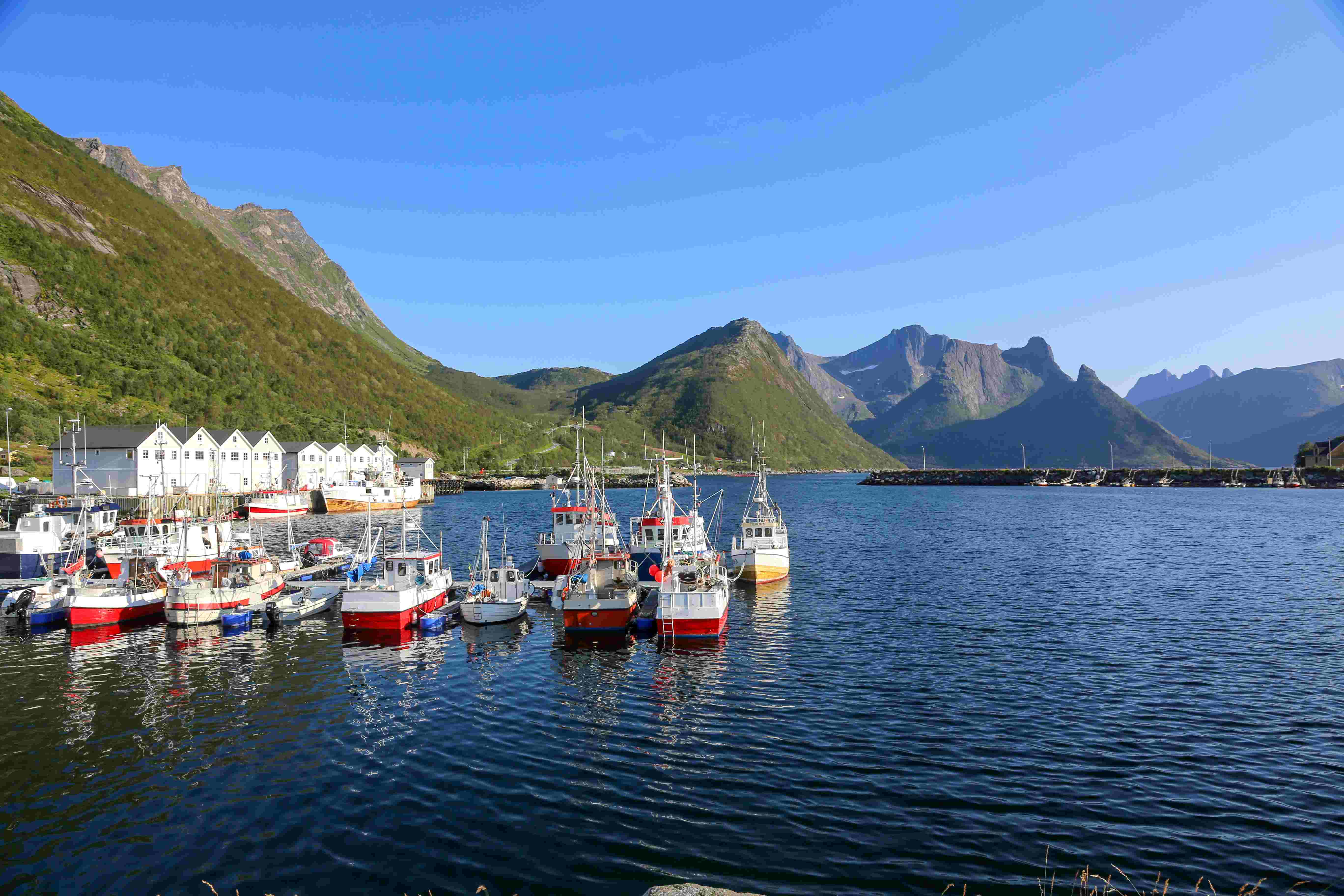 Norge p� langs fra nord til s�r, 22. august